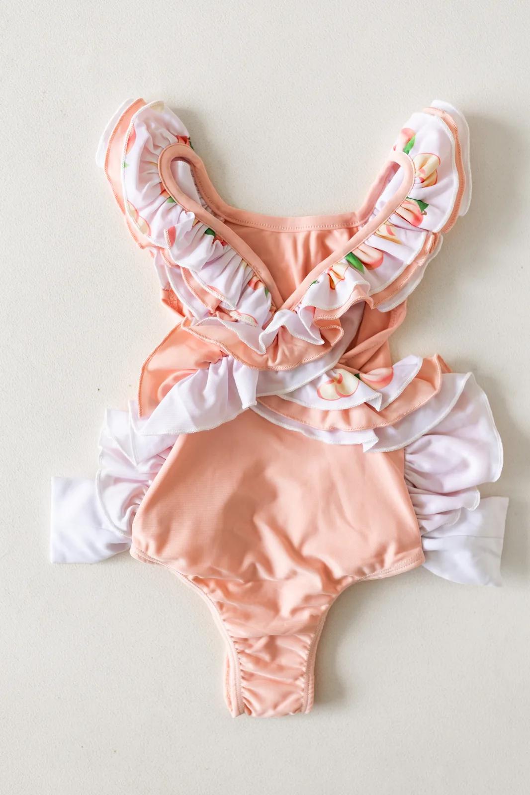 Peach Cross-Back One-Piece — Peach collection