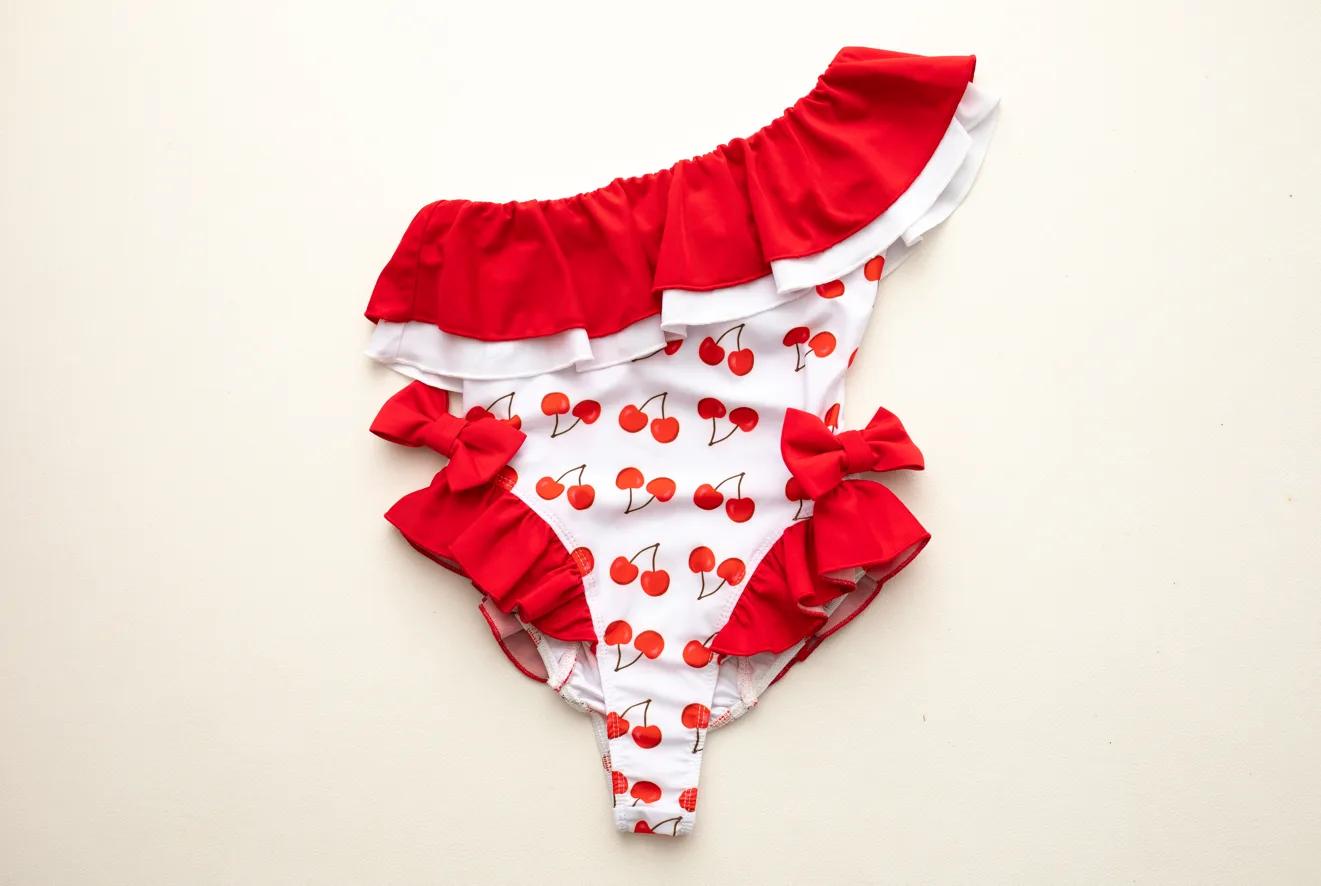 Cherry Off-Shoulder One-Piece — Cherry collection