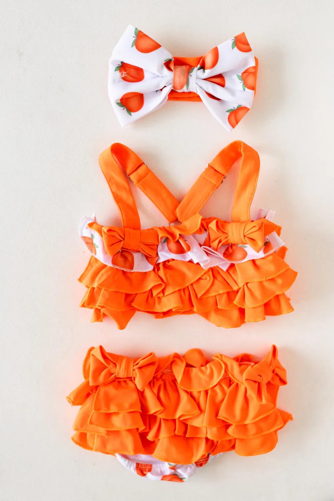 Apricot Ruffle Bikini Two-Piece — Apricot collection