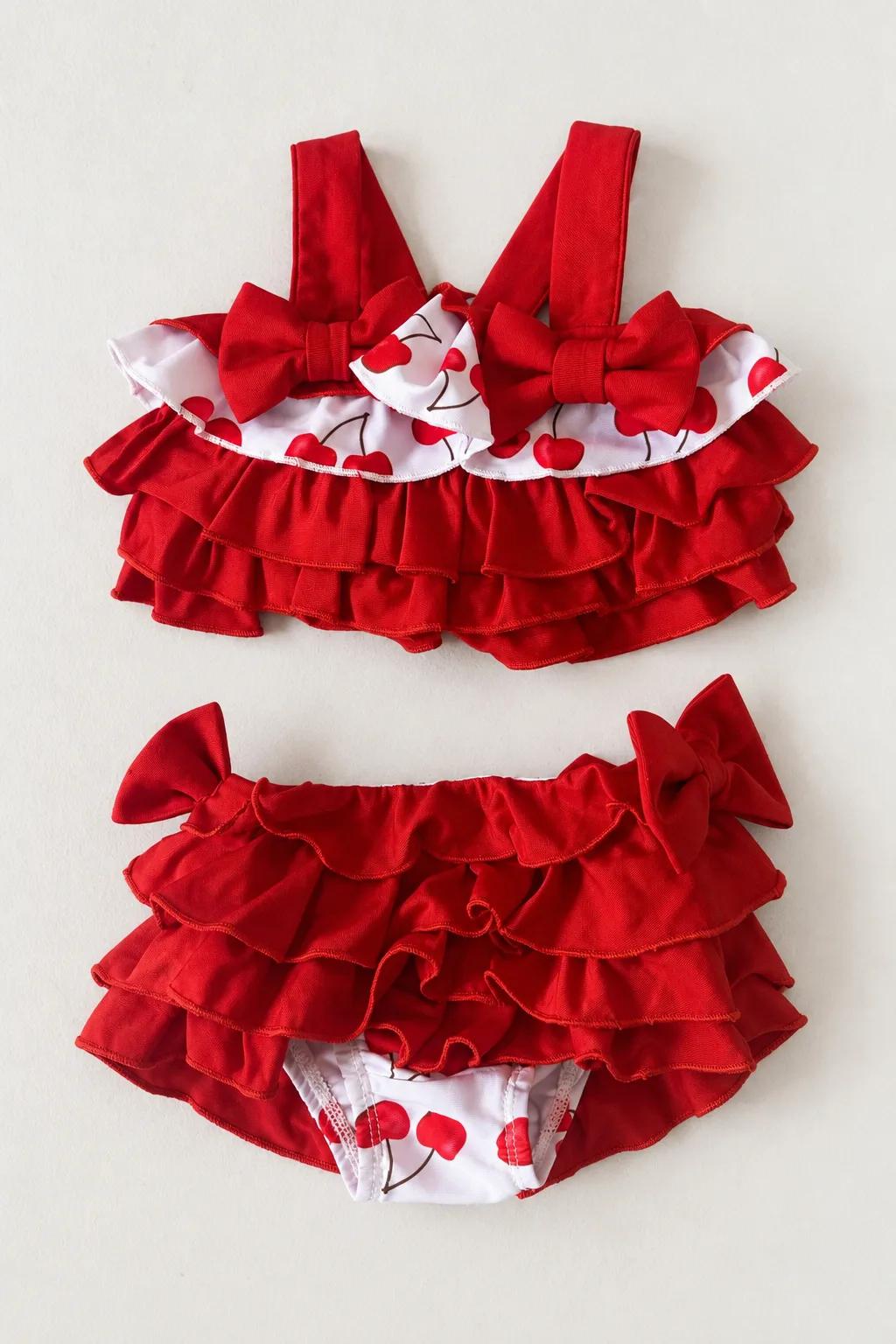Cherry Ruffle Bikini Two-Piece — Cherry collection