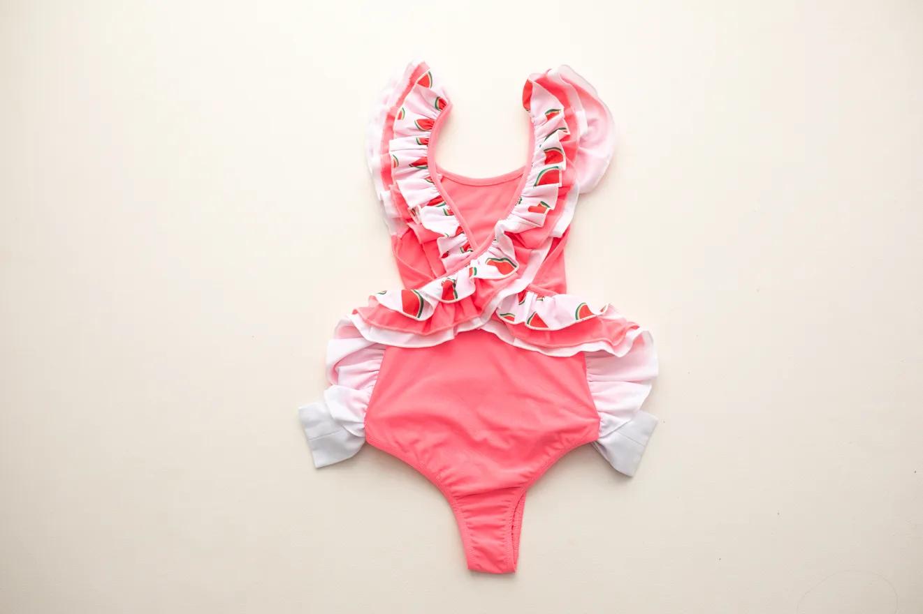 Watermelon Cross-Back One-Piece — Watermelon collection