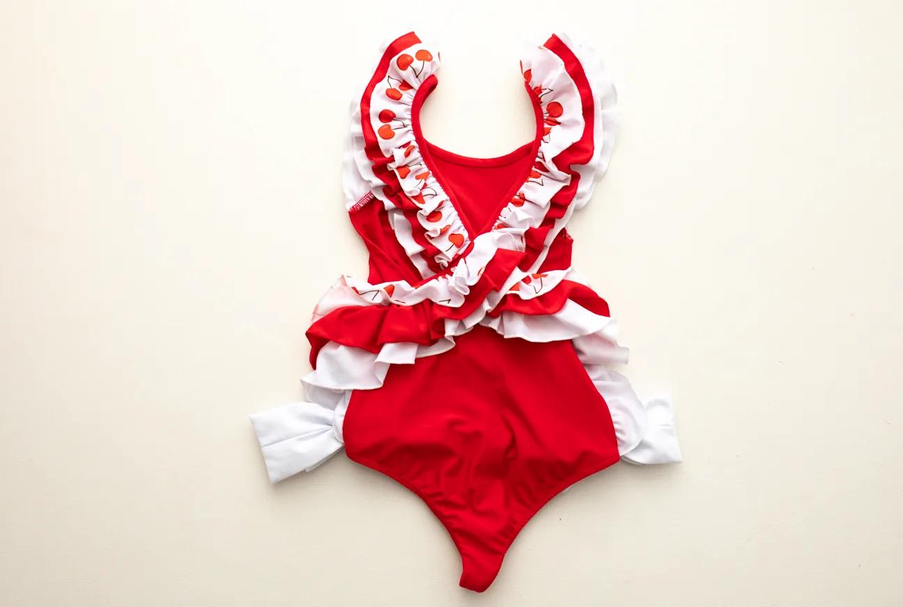 Cherry Cross-Back One-Piece — Cherry collection