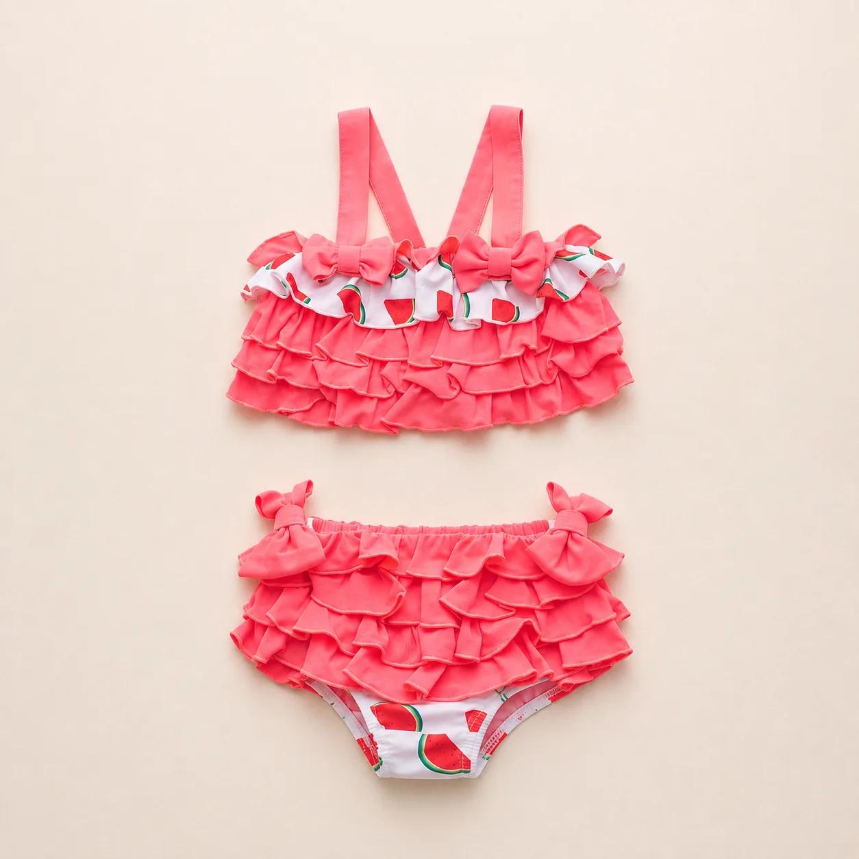 Watermelon Ruffle Bikini Two-Piece — Watermelon collection