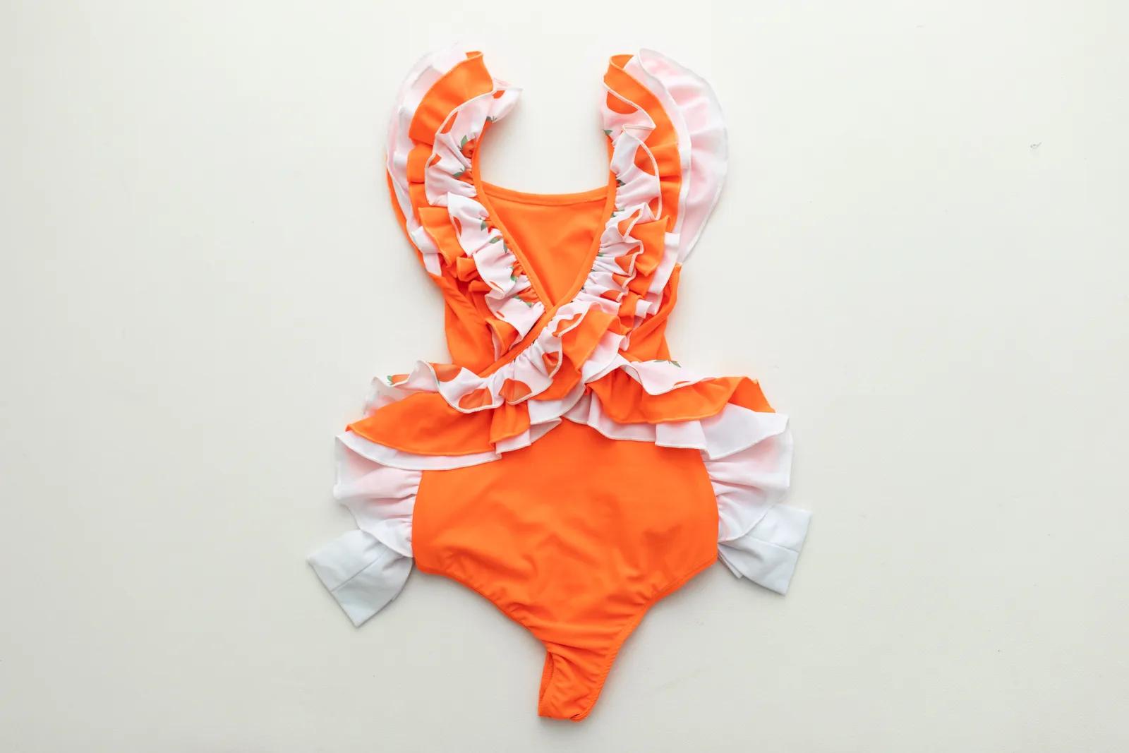 Apricot Cross-Back One-Piece — Apricot collection