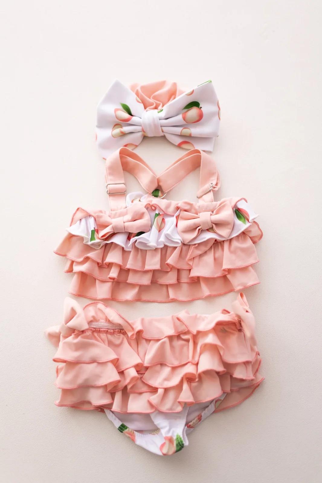 Peach Ruffle Bikini Two-Piece — Peach collection