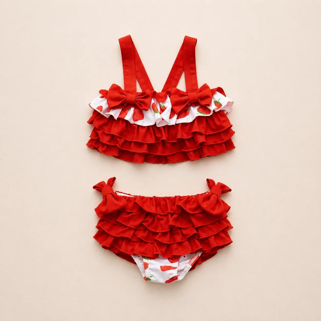 Strawberry Ruffle Bikini Two-Piece — Strawberry collection