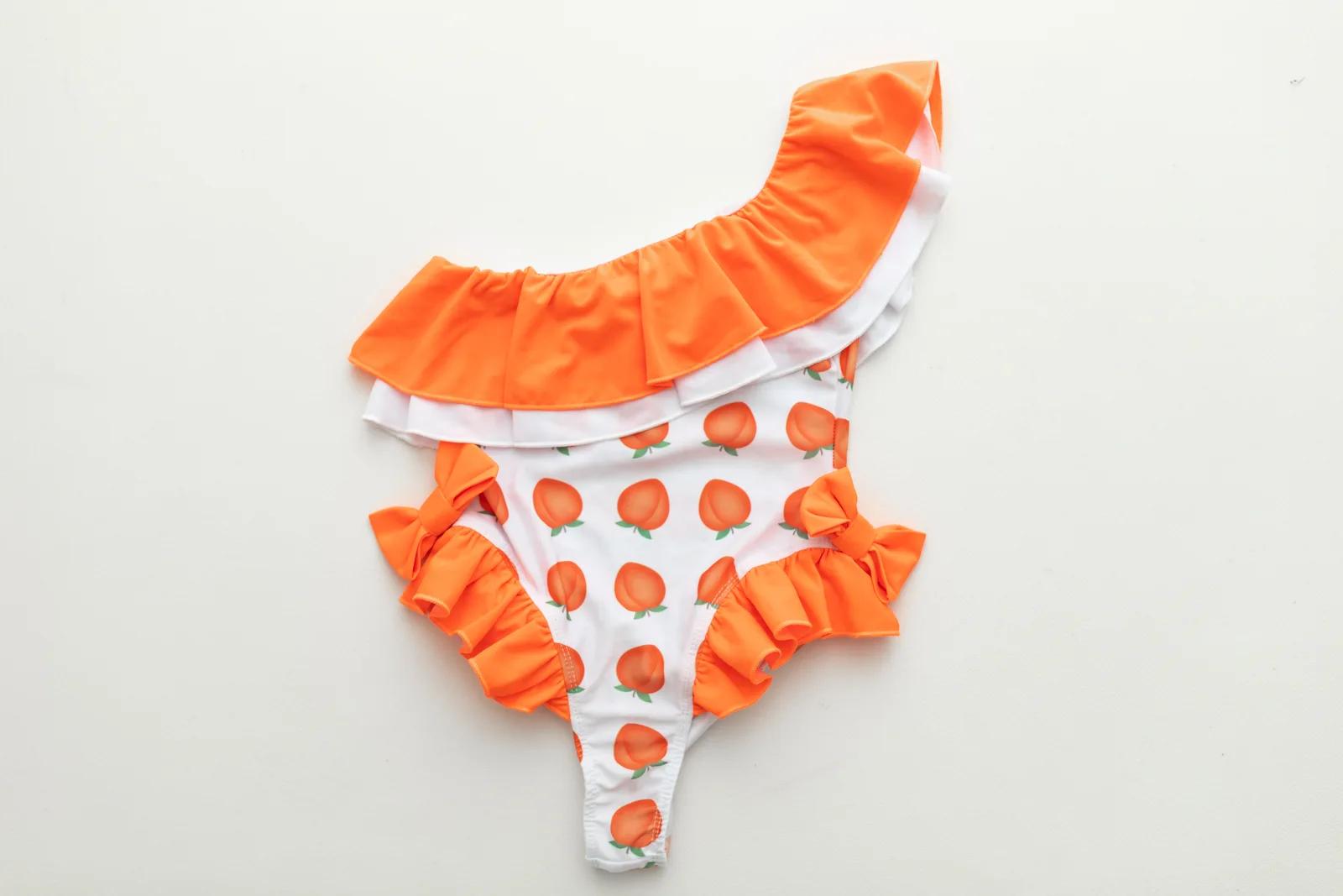Apricot Off-Shoulder One-Piece — Apricot collection
