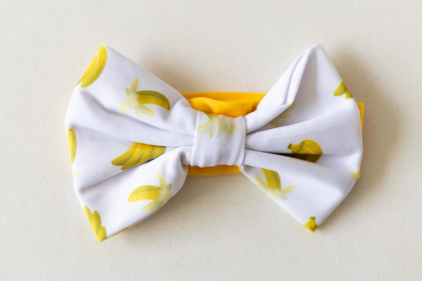Banana Headband & Bow — Banana collection