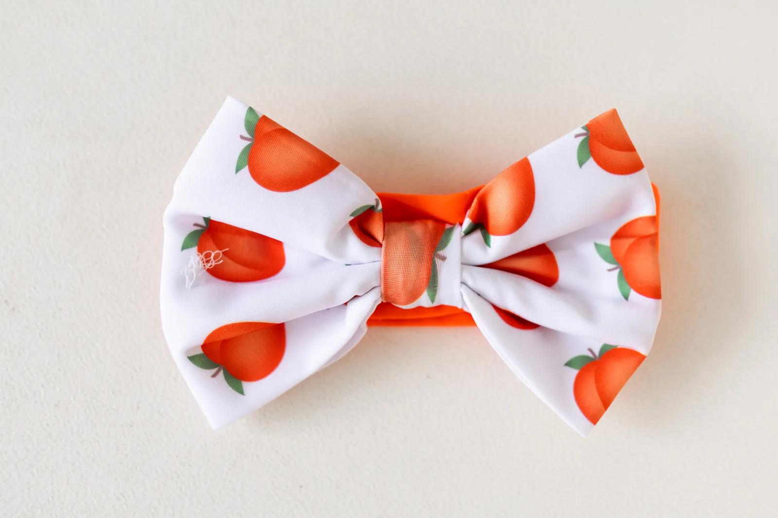 Apricot Headband & Bow — Apricot collection