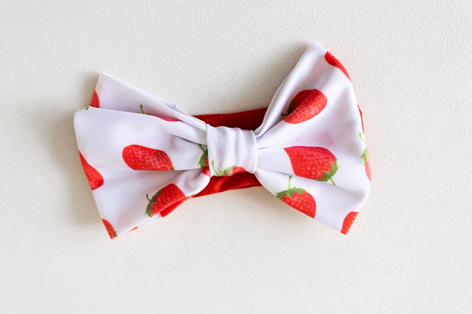 Strawberry Headband & Bow