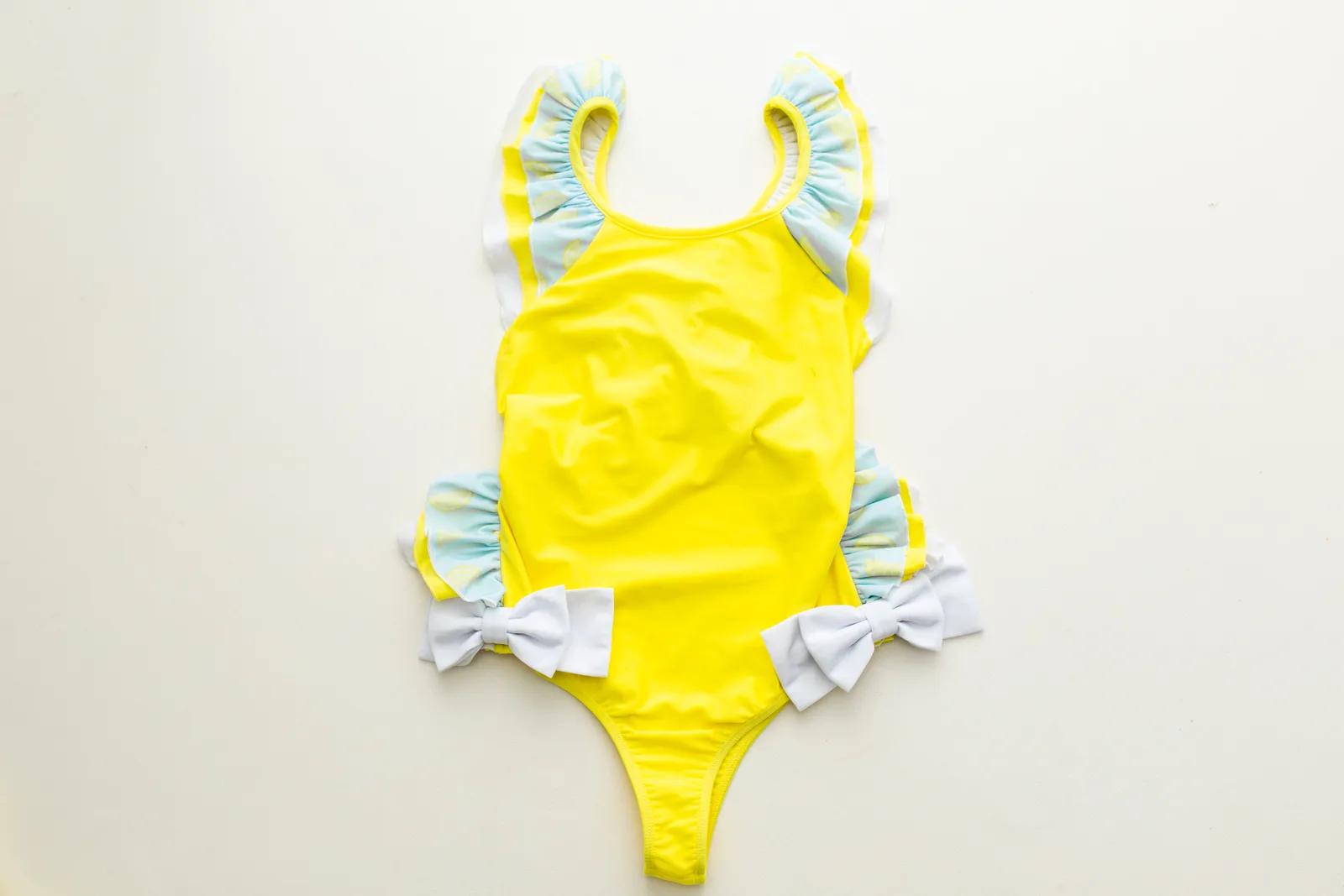 Lemon Cross-Back One-Piece