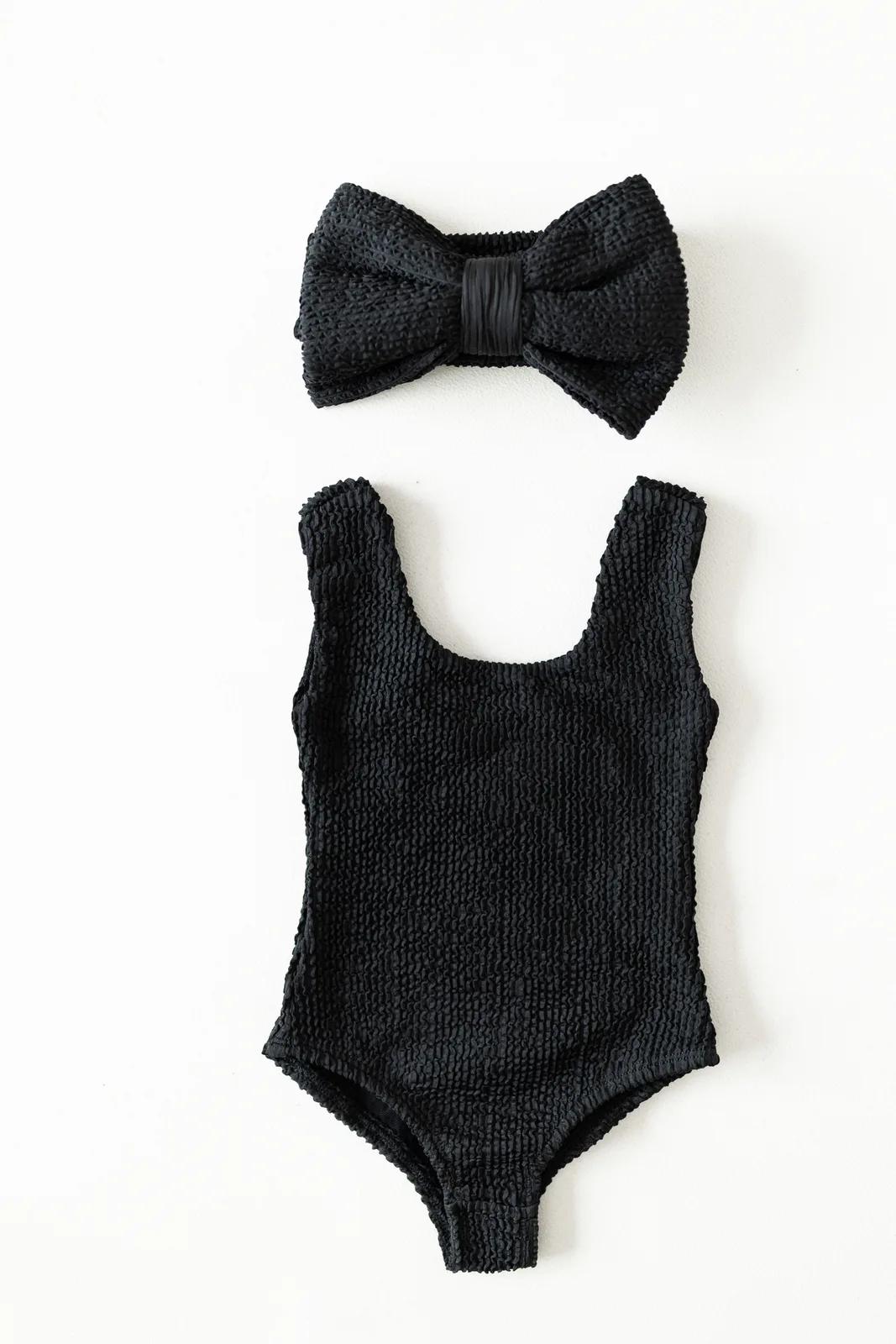 Crinkle Swimsuit - One Piece — Black collection